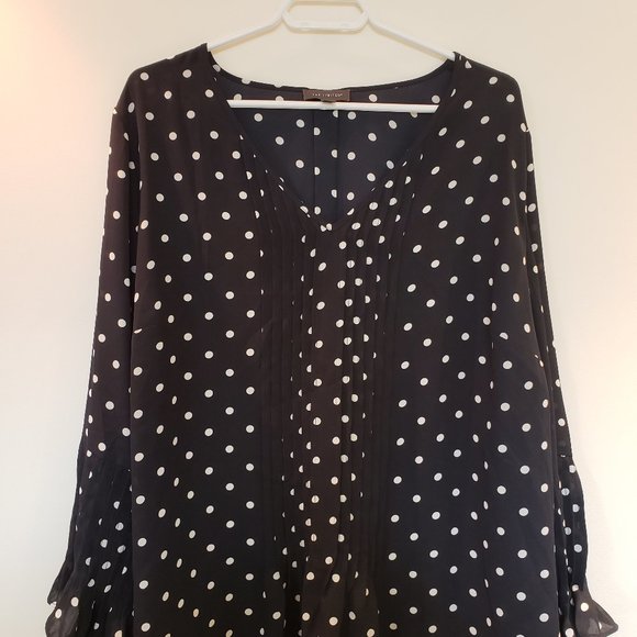 The Limited Navy White Pot-dotted Shirt - Picture 3 of 3